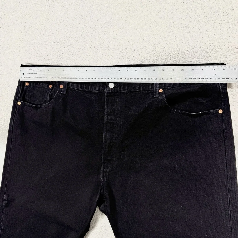 Levi's 505 Jeans Men's 48x30 (Actual‎ 48x28) Black Casual Streetwear Grunge